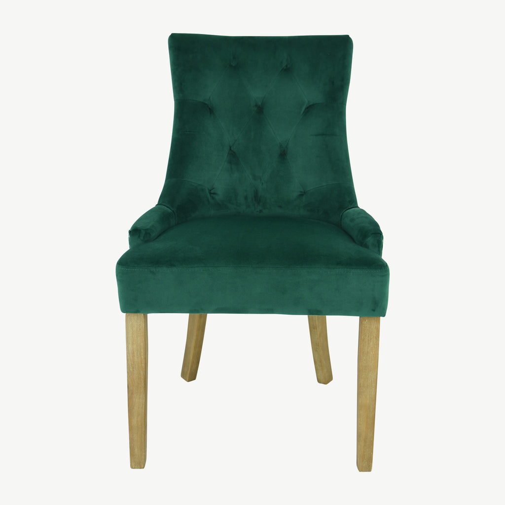 Sandy Dining Chairs Green Velvet