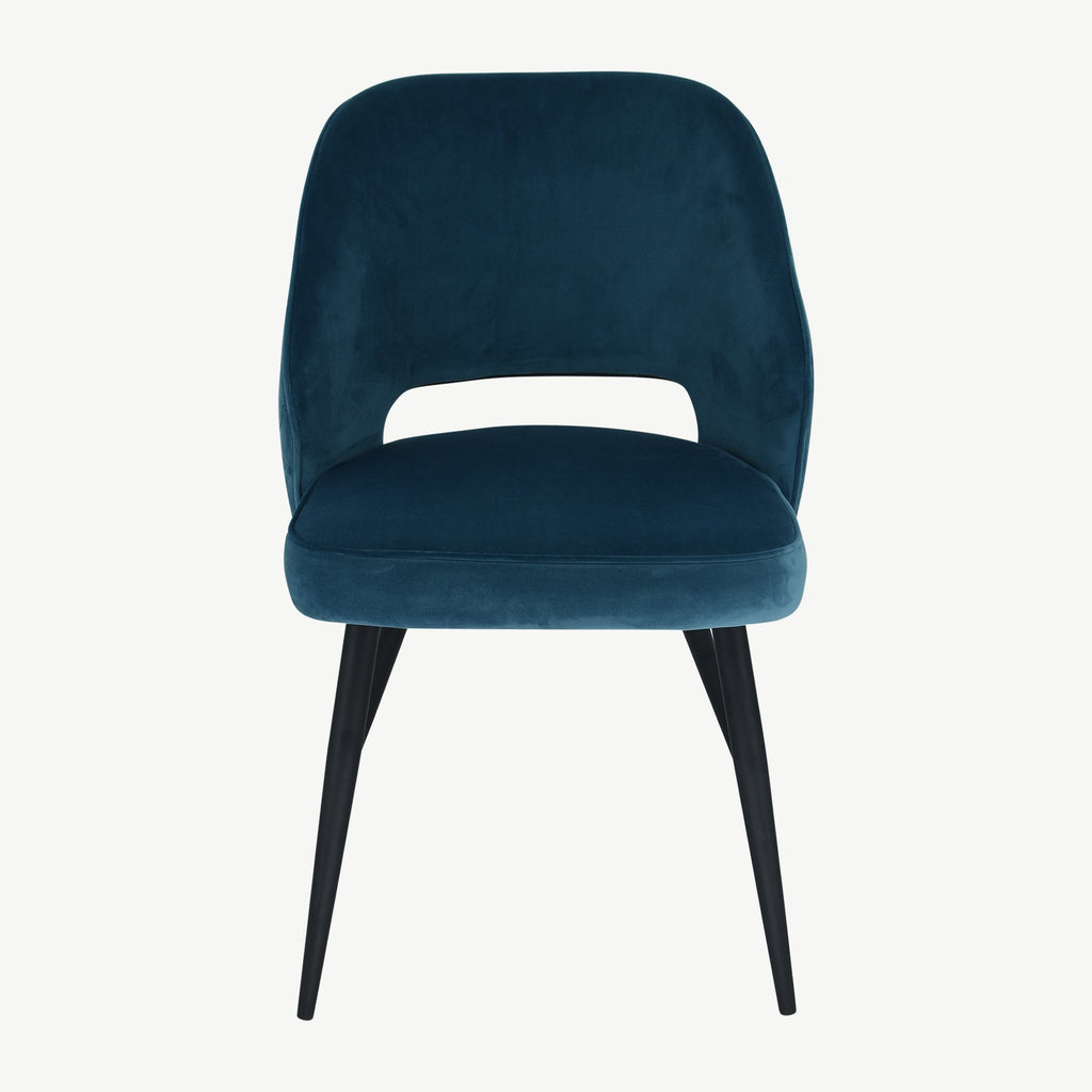 Sutton Dining Chairs Teal Velvet