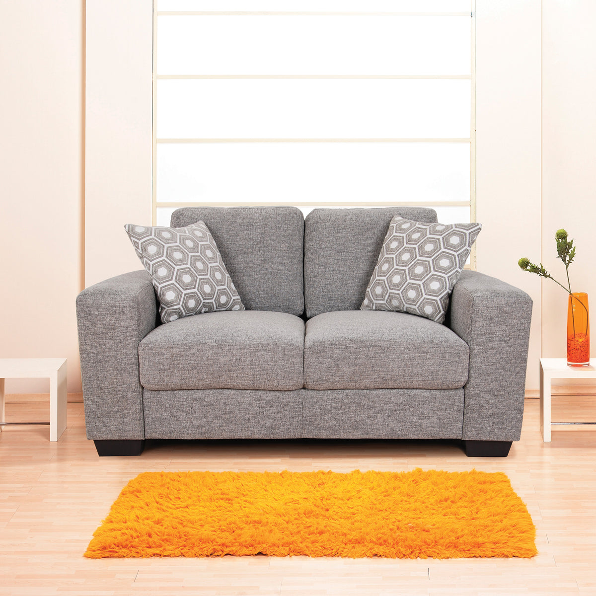 Whitby 3 Seater Light Grey Moffett & Sons