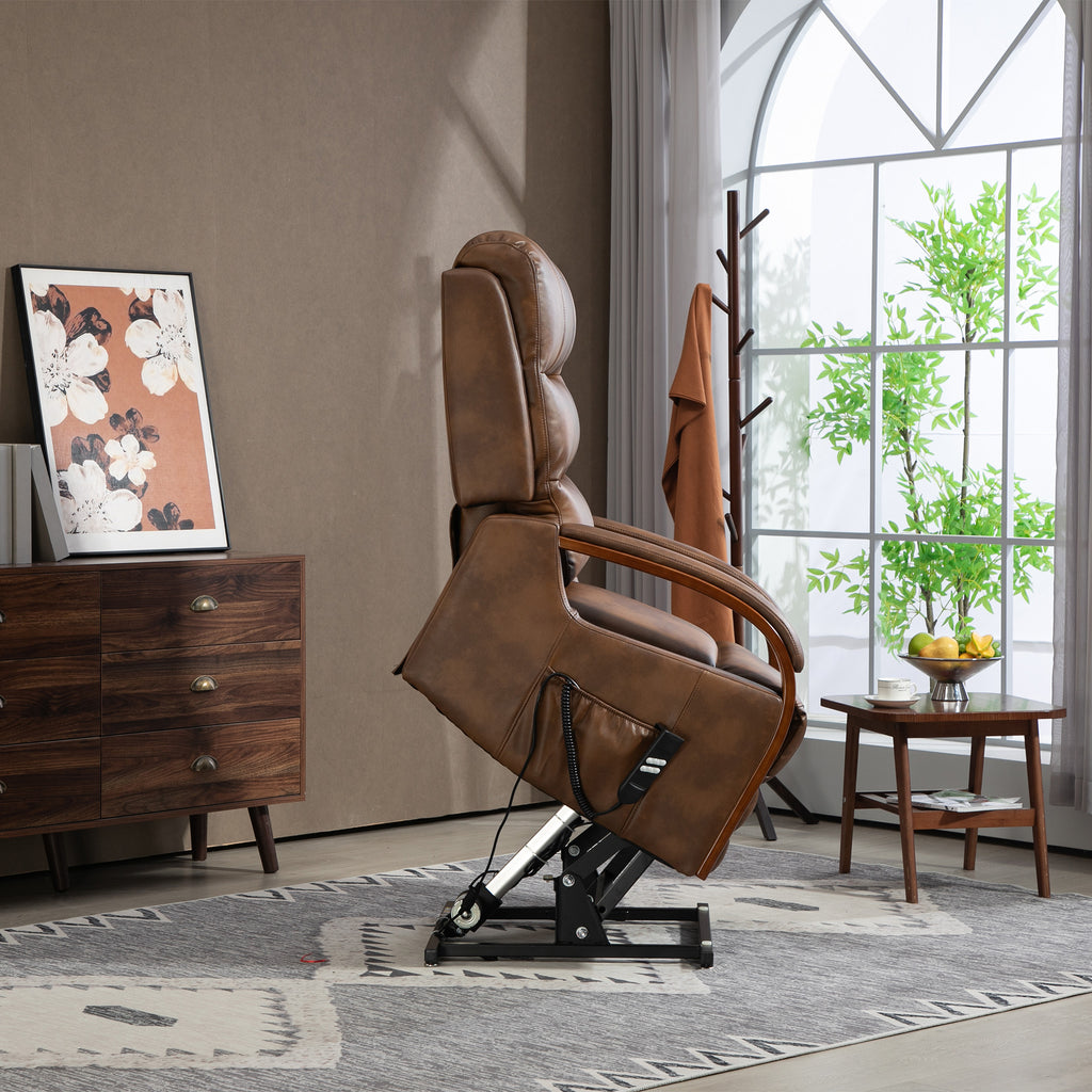 Eastborne Lift Tilt Chair Two Tone Brown