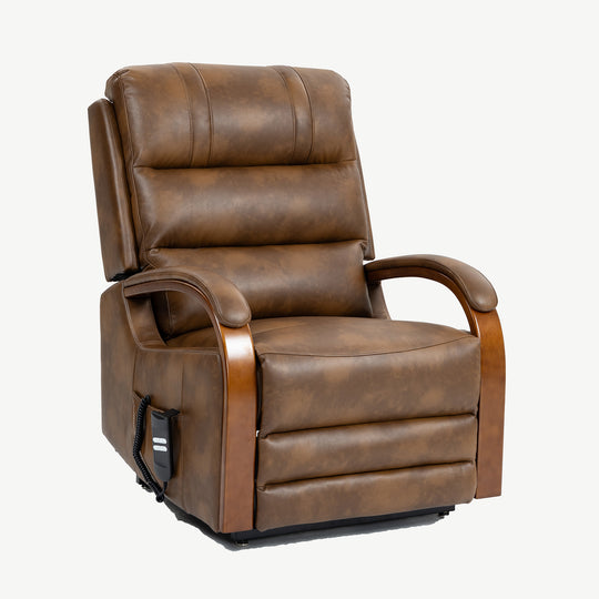 Eastbourne Lift Tilt Chair Two Tone Brown