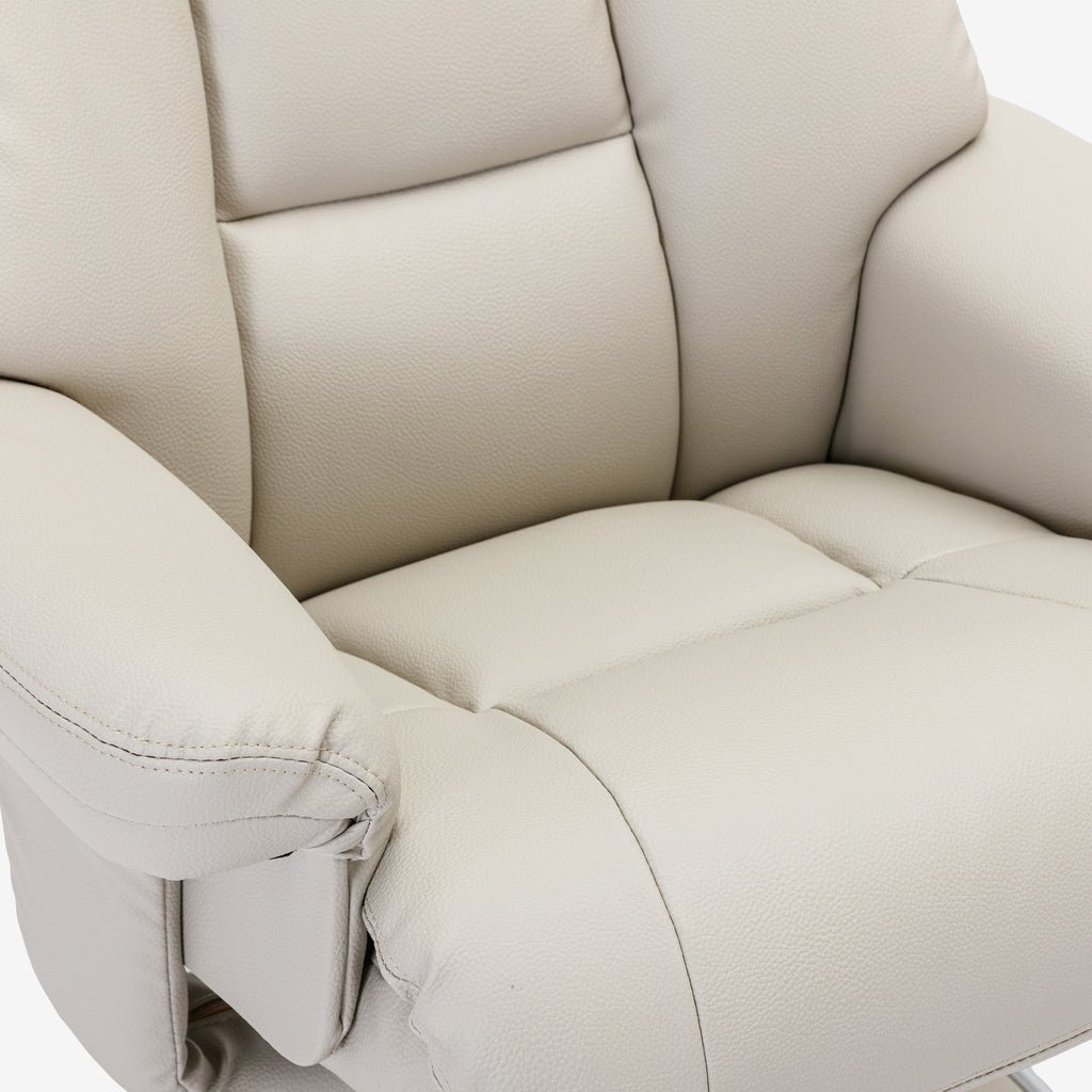 Brentwood Swivel Recliner Mushroom Plush