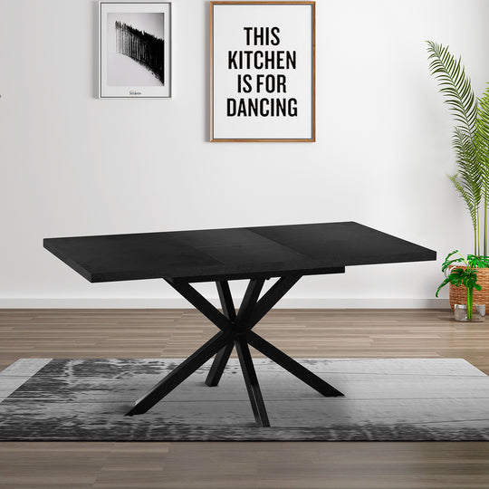 Lucia Extending Black Dining Table
