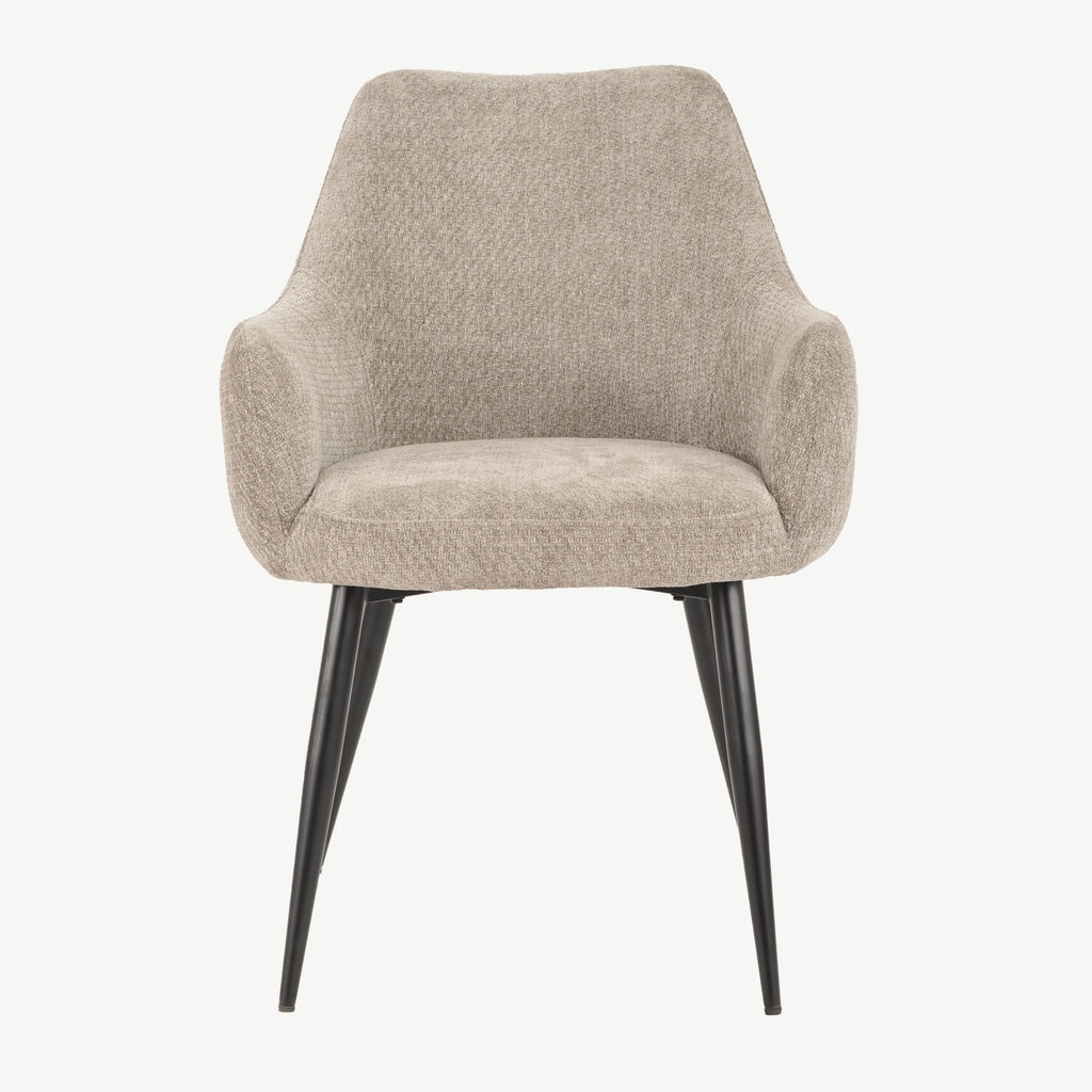 Fabio Dining Chairs Grey Fabric