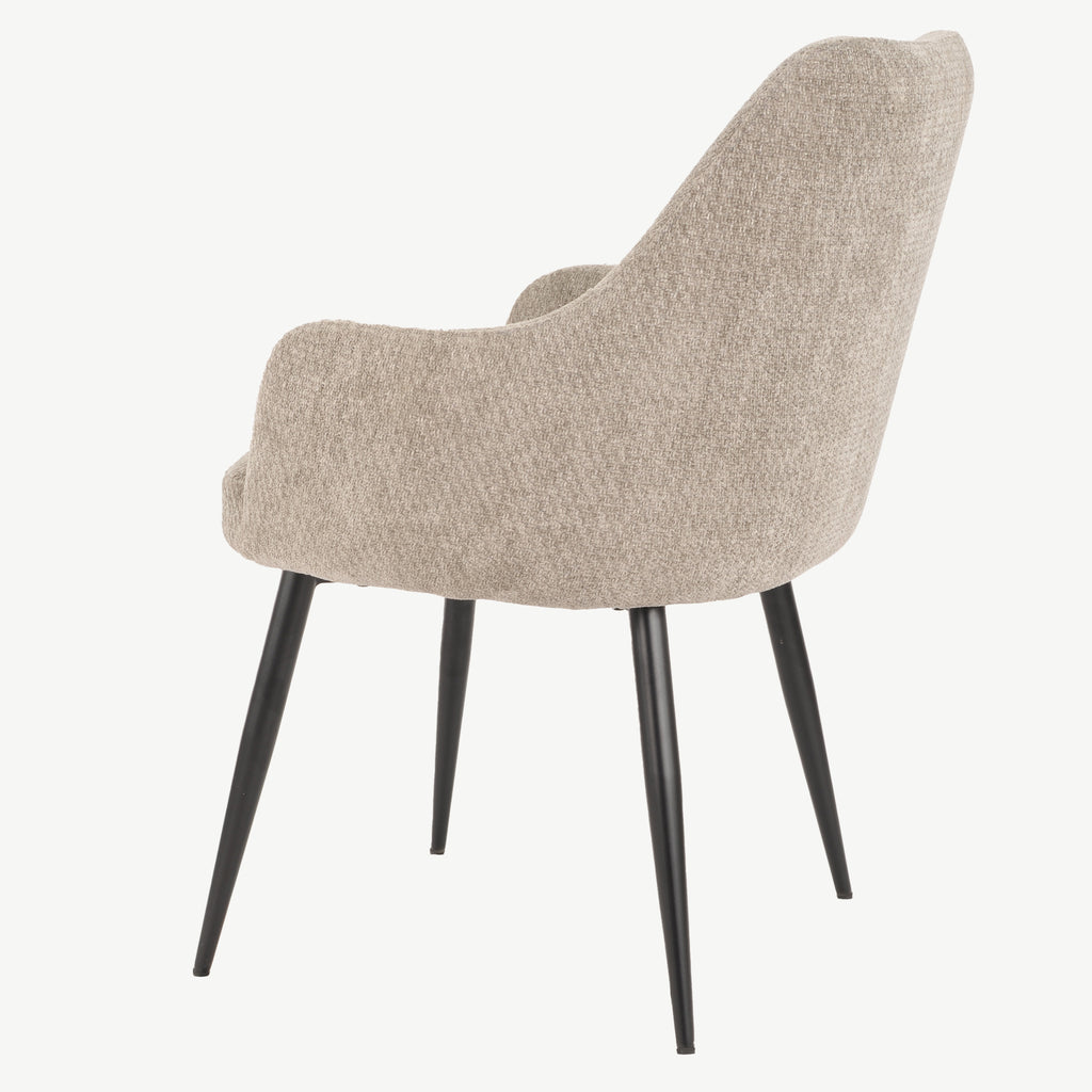 Fabio Dining Chairs Grey Fabric