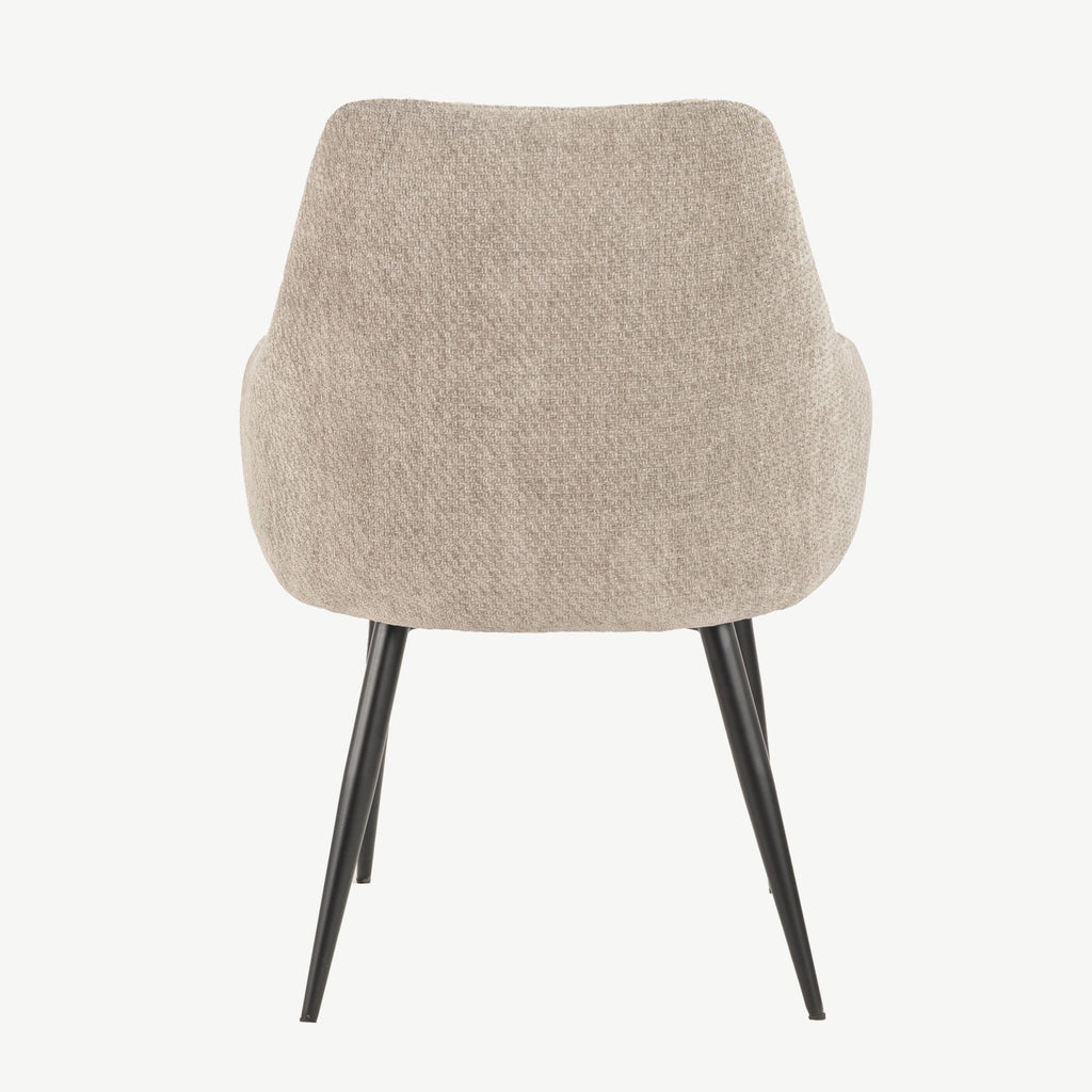 Fabio Dining Chairs Grey Fabric