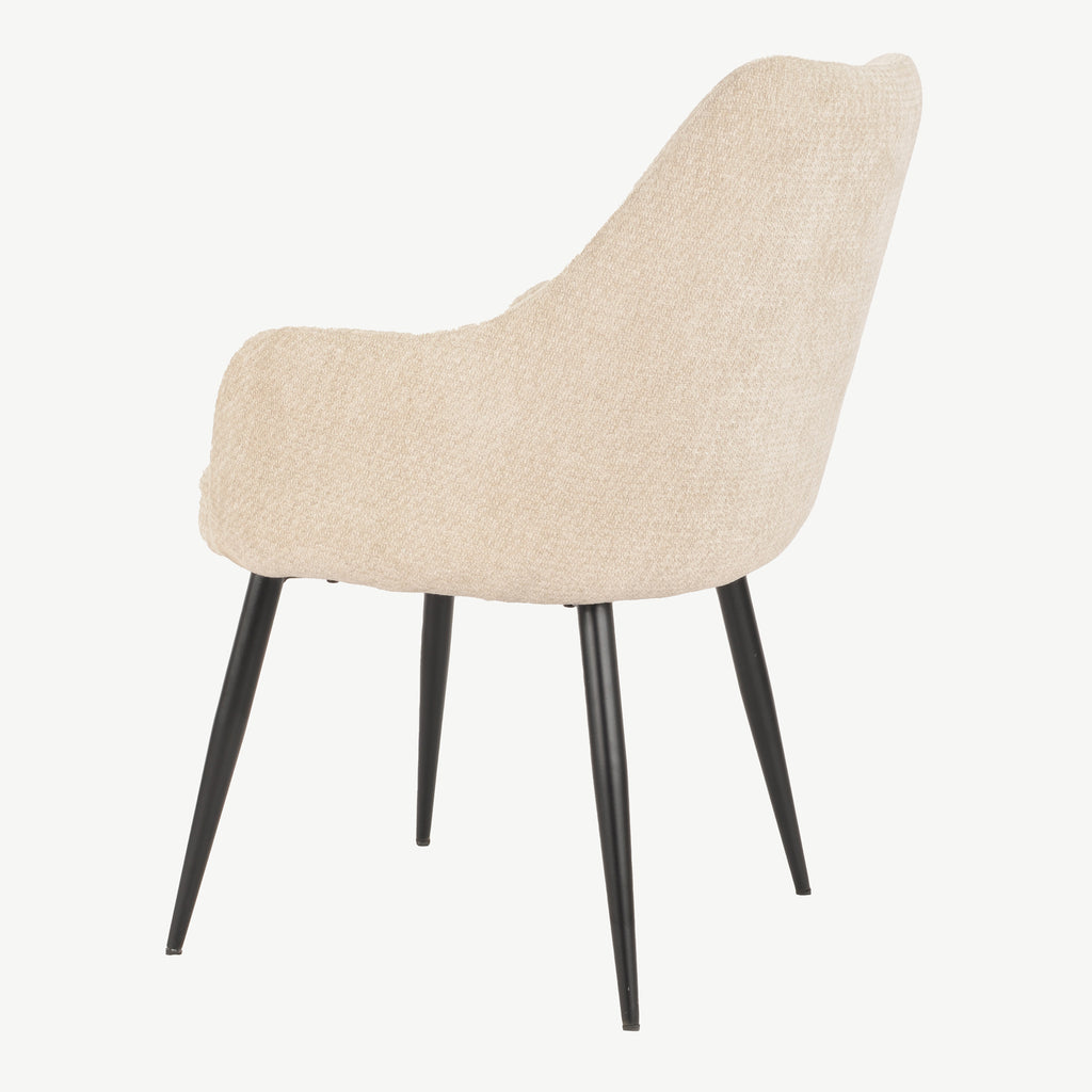 Fabio Dining Chairs Beige Fabric