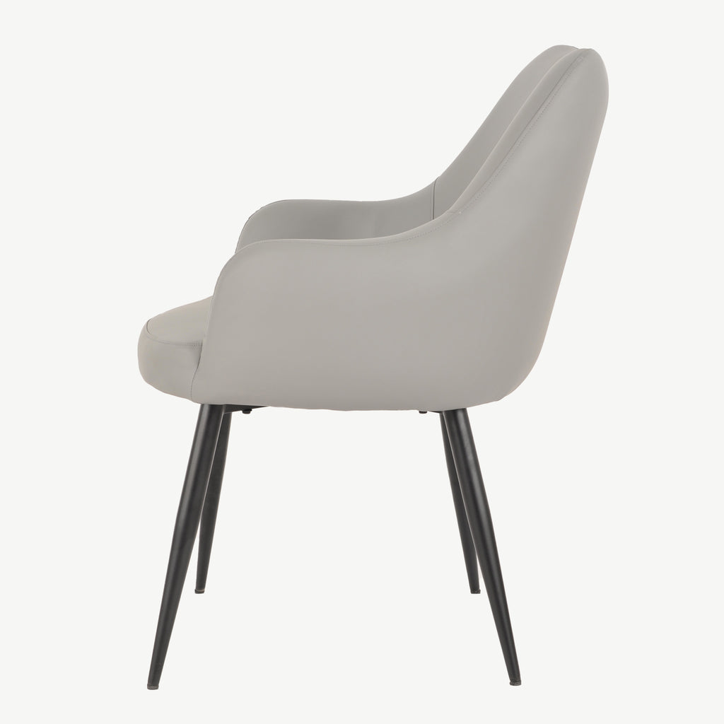 Fabio Dining Chairs Grey PU