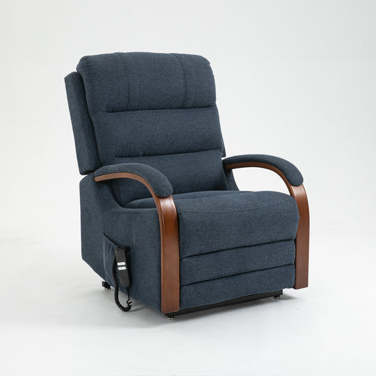 Eastbourne Lift Tilt Chair Blue Fabric