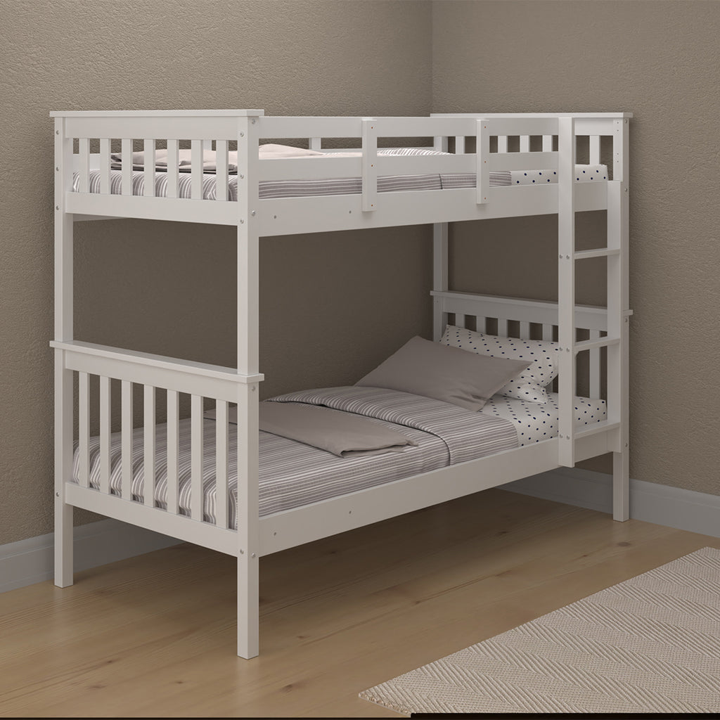 Gabby Single Bunk Bed - White