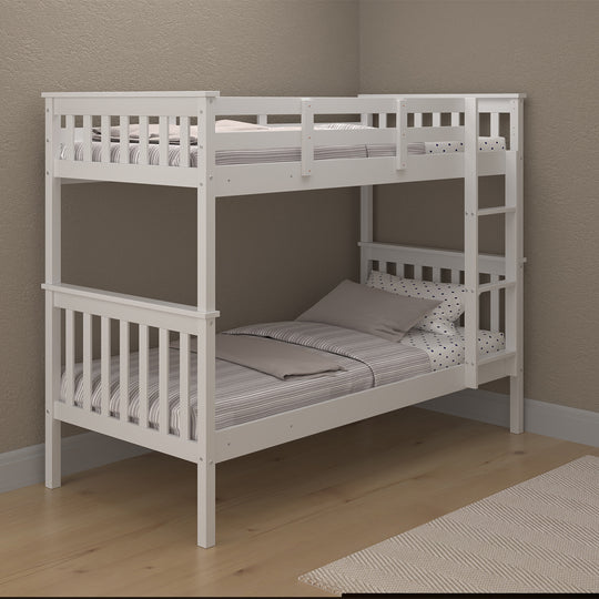 Gabby Single Bunk Bed - White