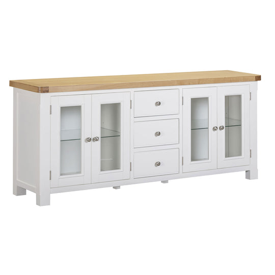 Mayfair 4 Door Extra Large Sideboard - Oak/White