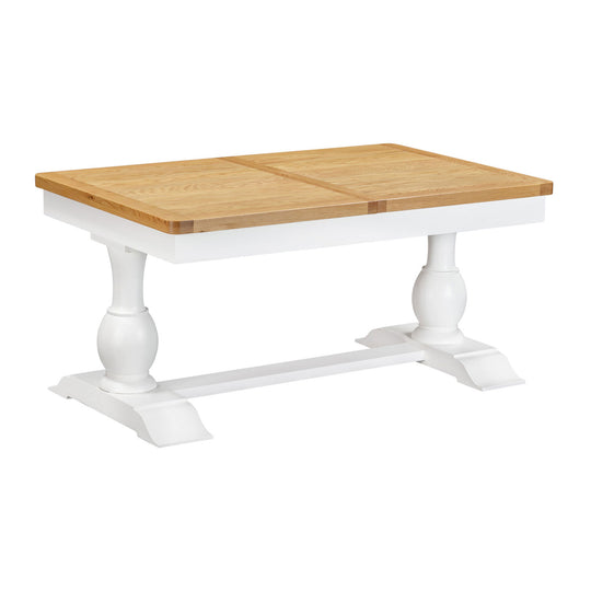 Mayfair Ext Dining Table - Oak/White