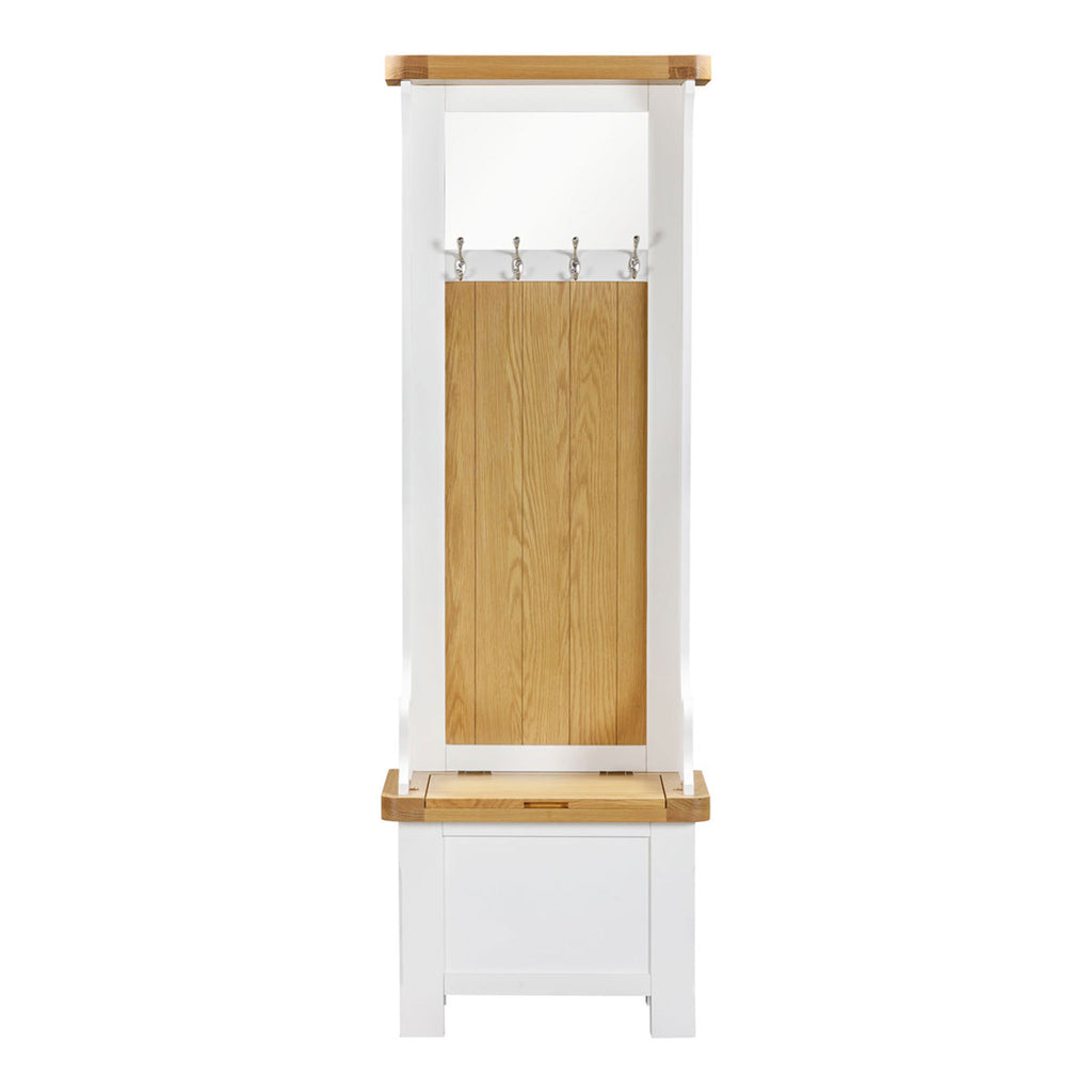 Mayfair Hallway Storage Unit - Oak/White