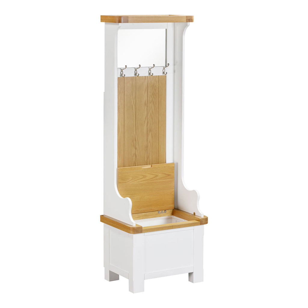 Mayfair Hallway Storage Unit - Oak/White