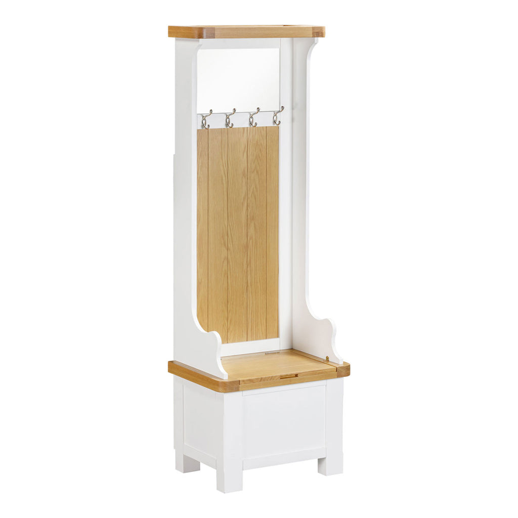 Mayfair Hallway Storage Unit - Oak/White
