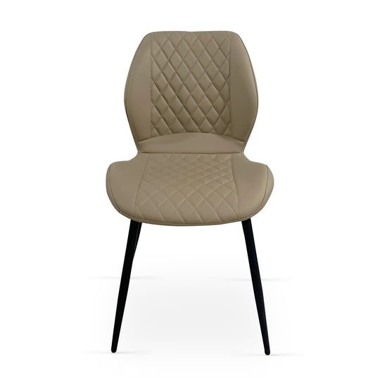 Lily Dining Chairs Beige PU