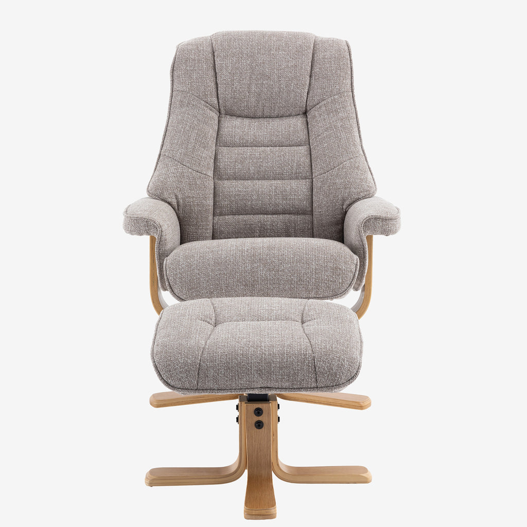 Leyton Swivel Recliner Chacha Oat