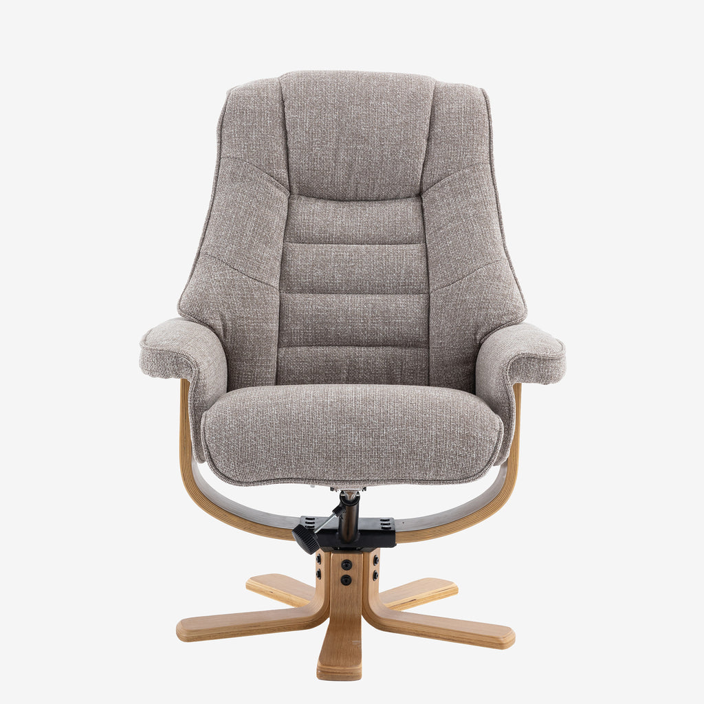 Leyton Swivel Recliner Chacha Oat