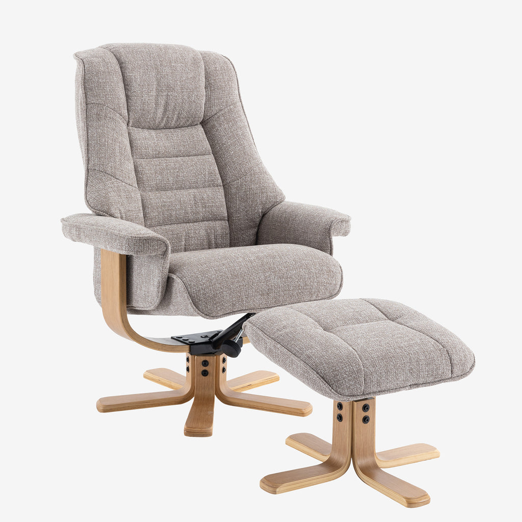 Leyton Swivel Recliner Chacha Oat