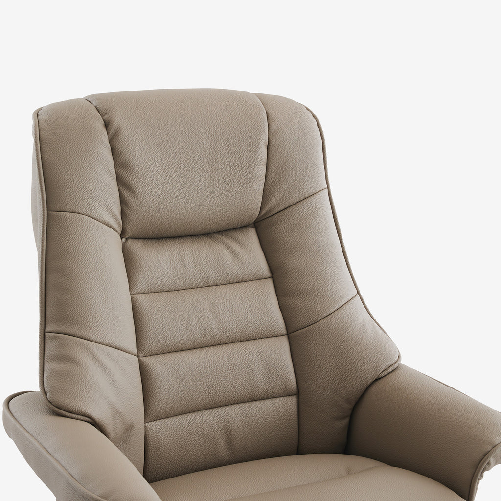 Leyton Swivel Recliner Pebble Plush