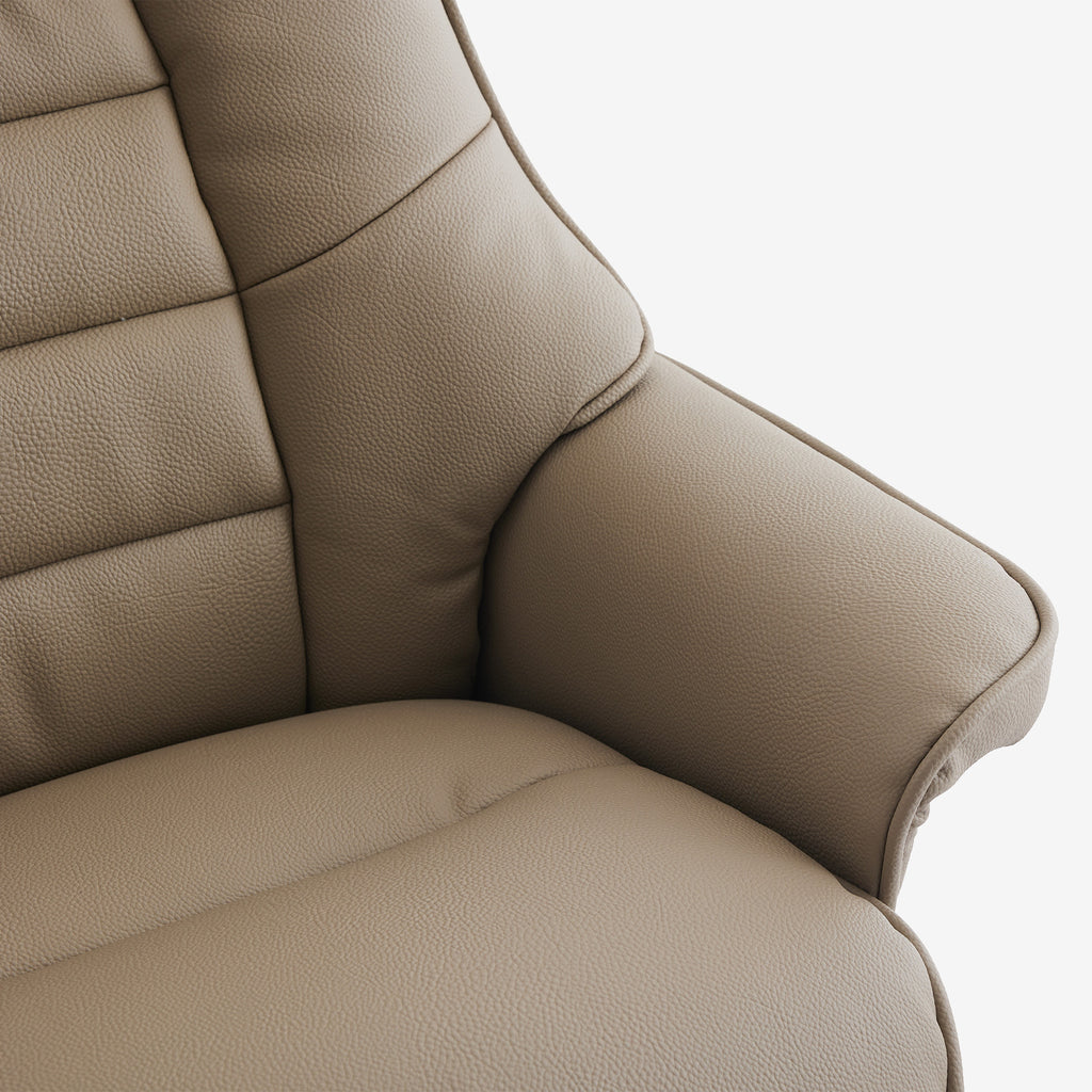 Leyton Swivel Recliner Pebble Plush