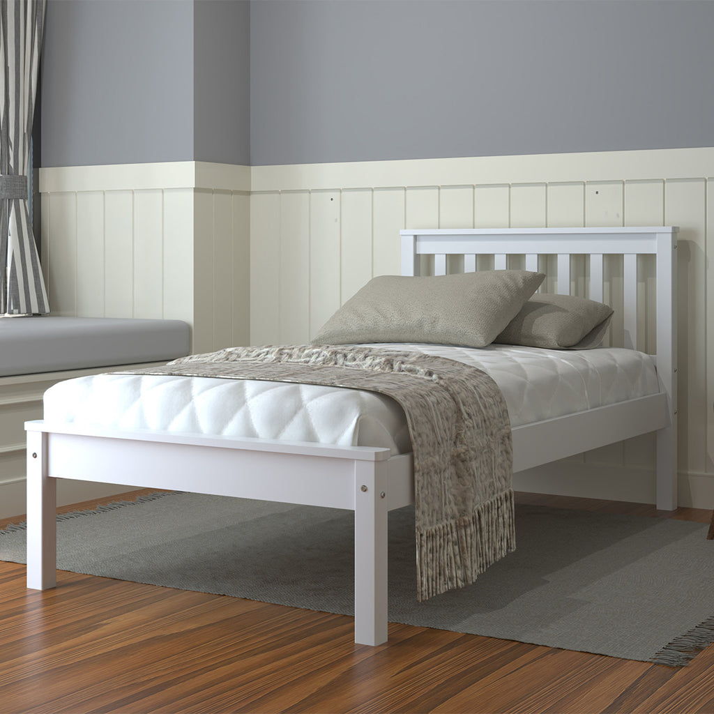 3'0 Rose Wooden Beds - White