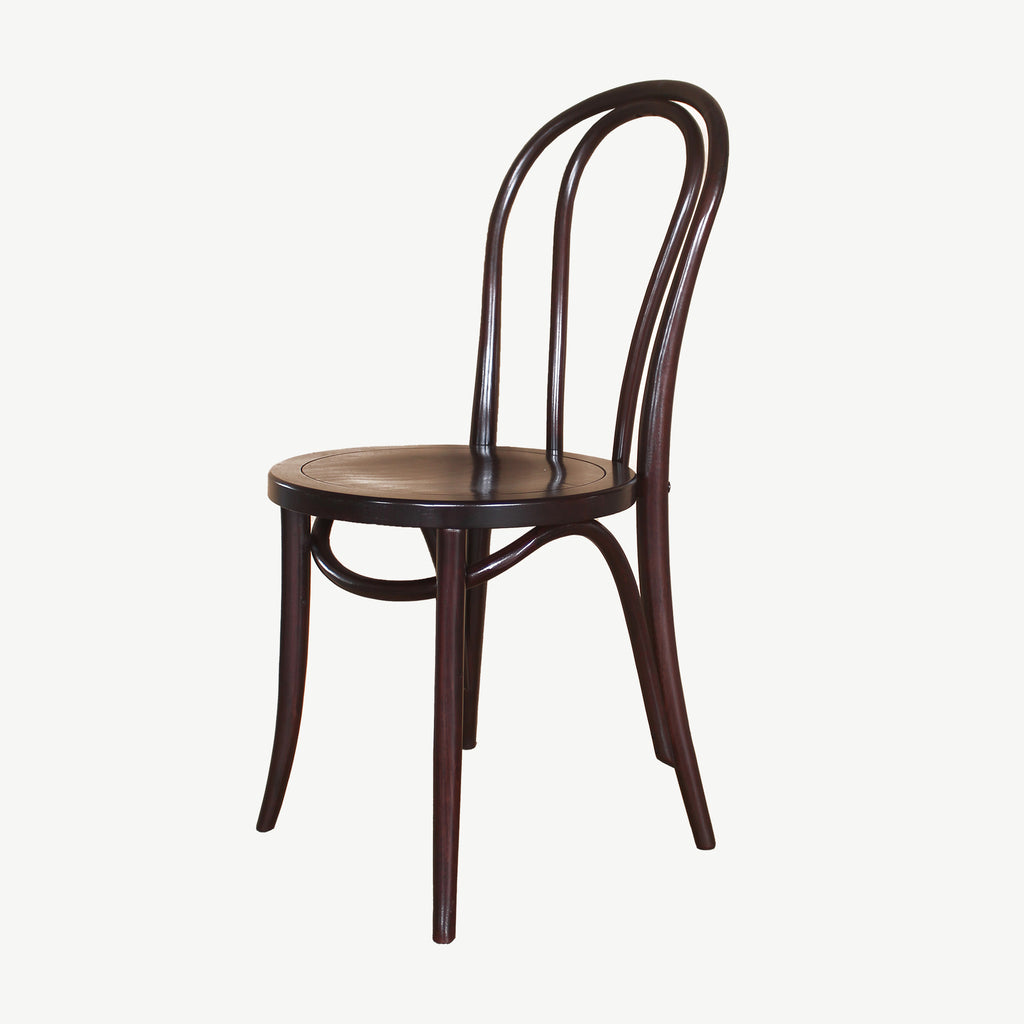 Sylvia Dining Chair Off Dark Brown