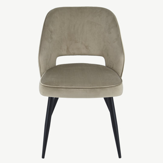 Sutton Dining Chairs Mink Velvet