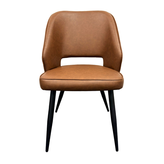Sutton Dining Chairs Tan PU