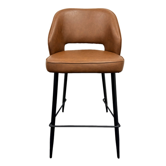 Sutton Bar Stool Tan PU Medium Height