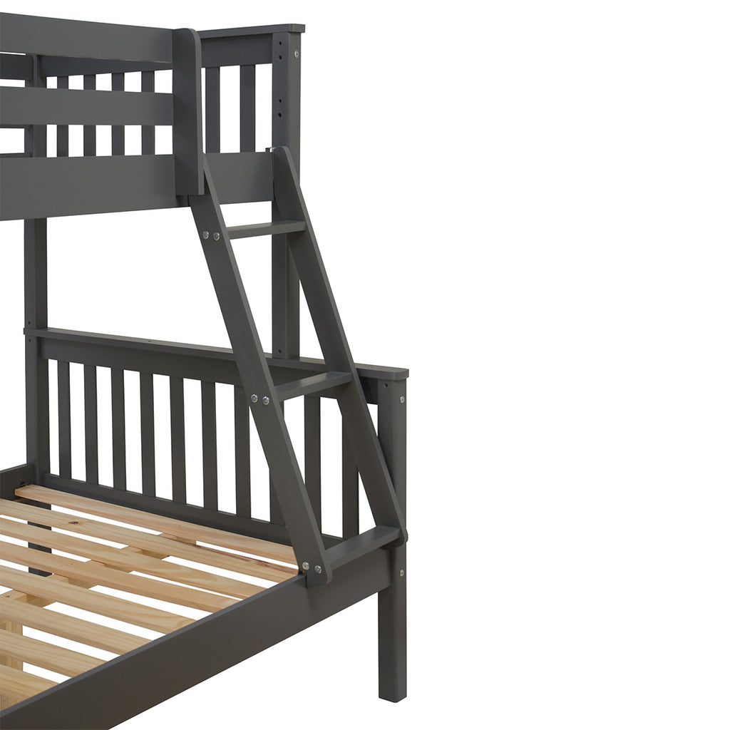 Tess Triple Bunk Bed - Grey