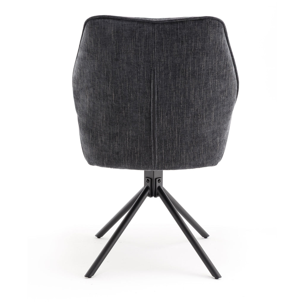 Treviso Dining Chair Grey Velvet