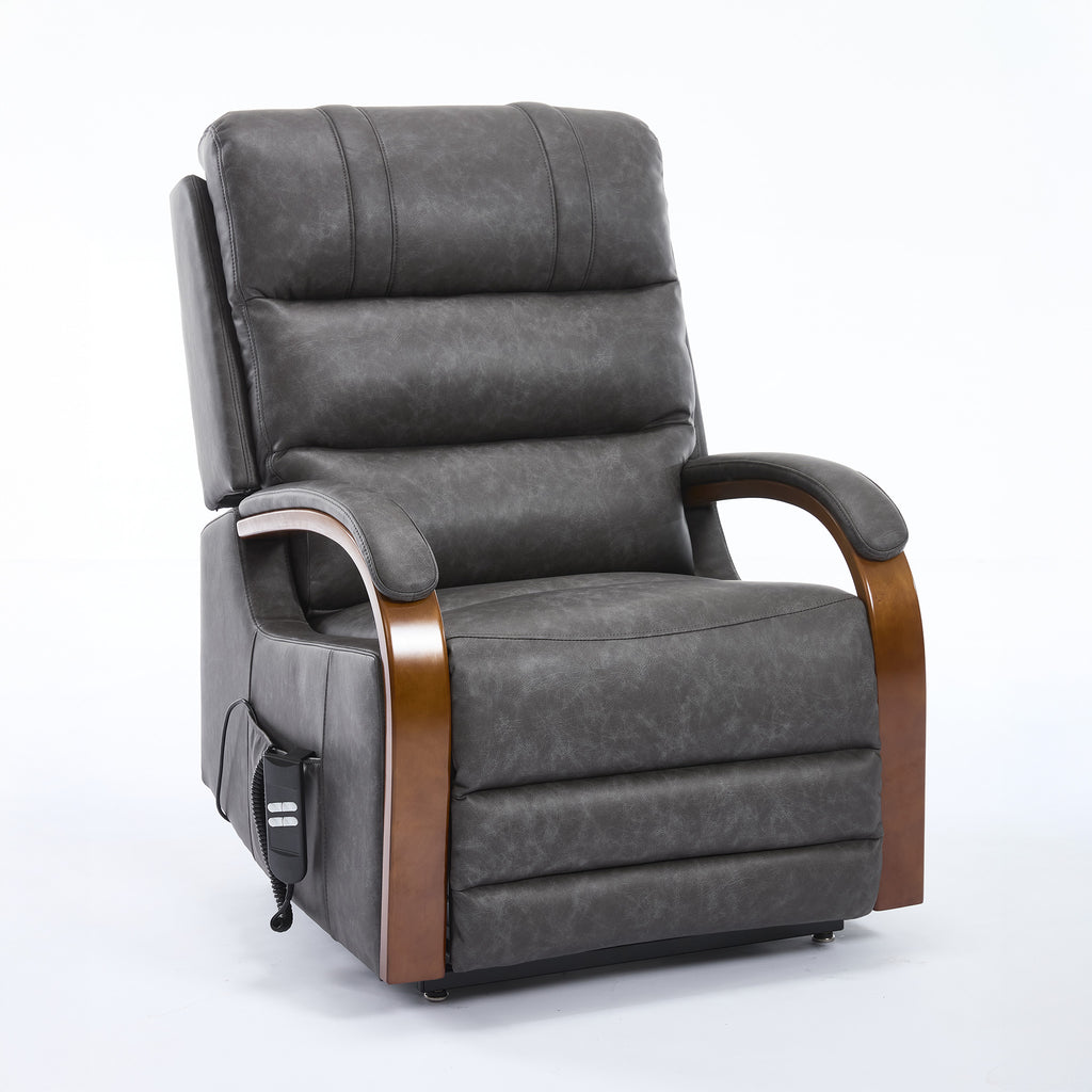 Eastbourne Lift Tilt Chair Charcoal Grey PU