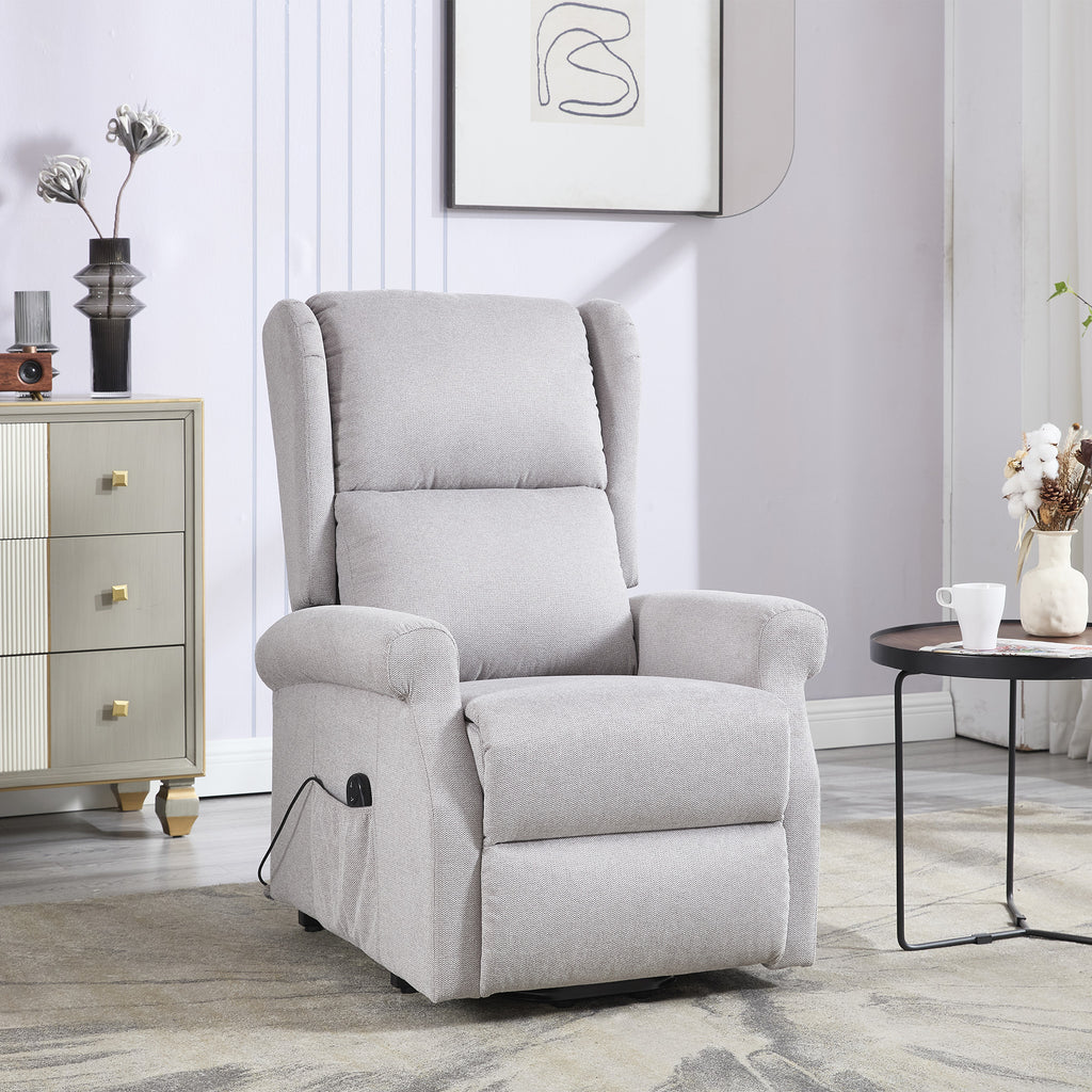 Denton Lift Tilt Chair Grey Fabric