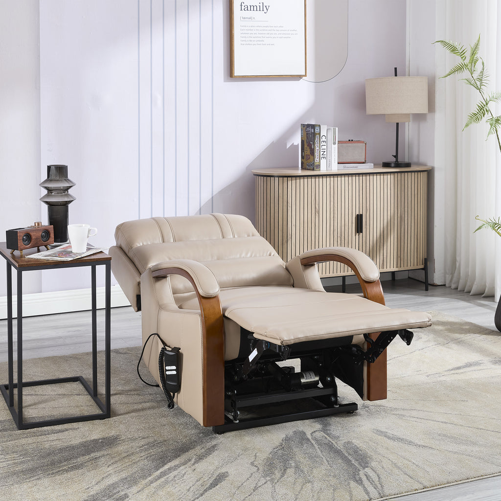 Eastbourne Lift Tilt Chair Taupe PU