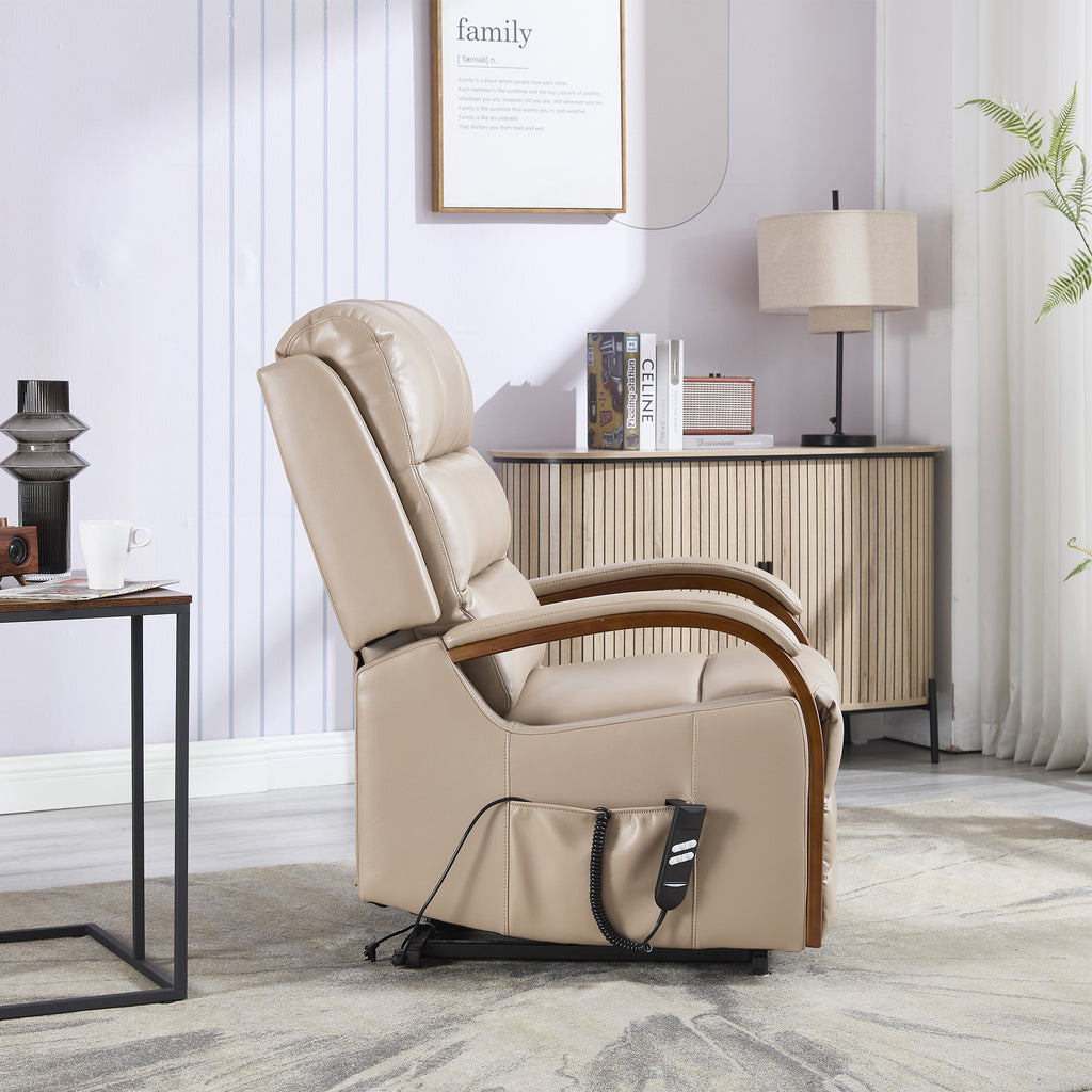 Eastbourne Lift Tilt Chair Taupe PU