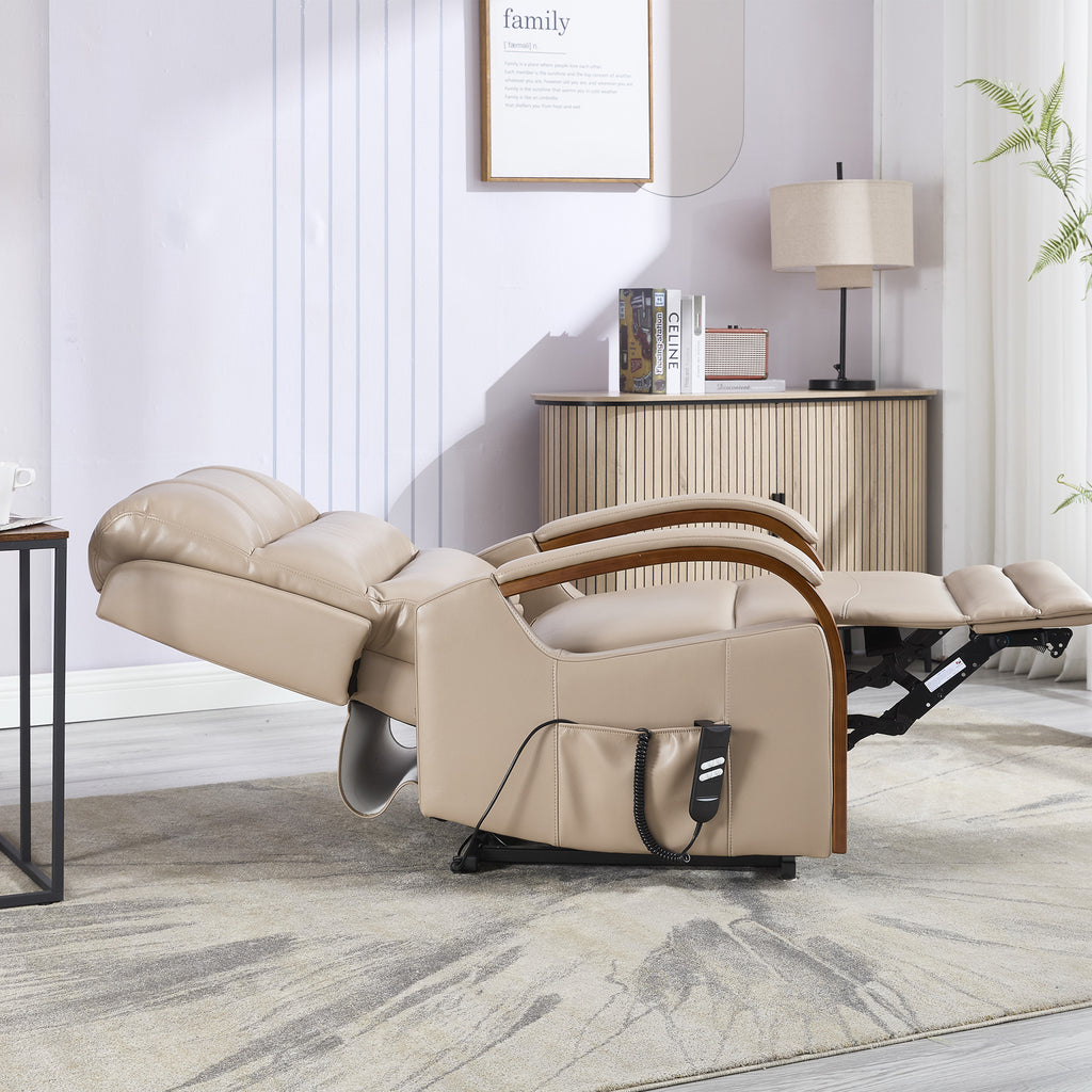 Eastbourne Lift Tilt Chair Taupe PU