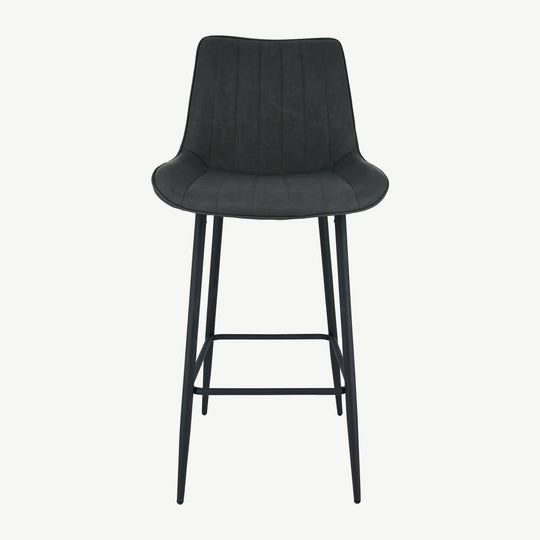 Anglia Bar Stool Charcoal PU