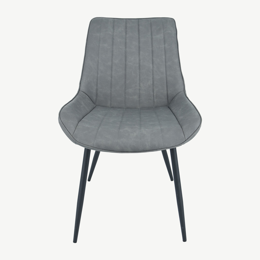 Anglia Dining Chairs Antique Grey PU
