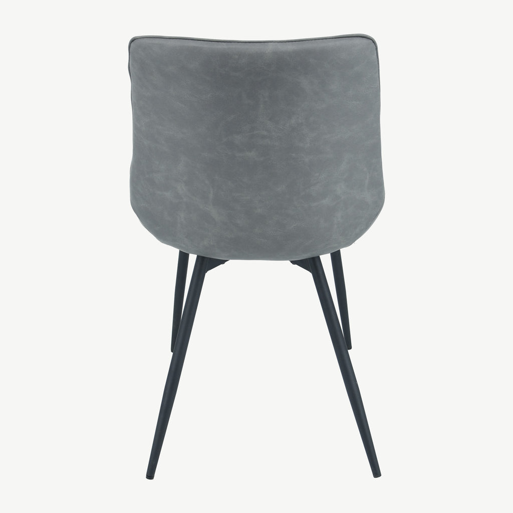 Anglia Dining Chairs Antique Grey PU