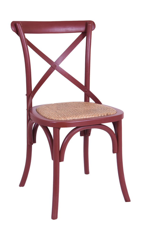 Crossback Dining Chair Red