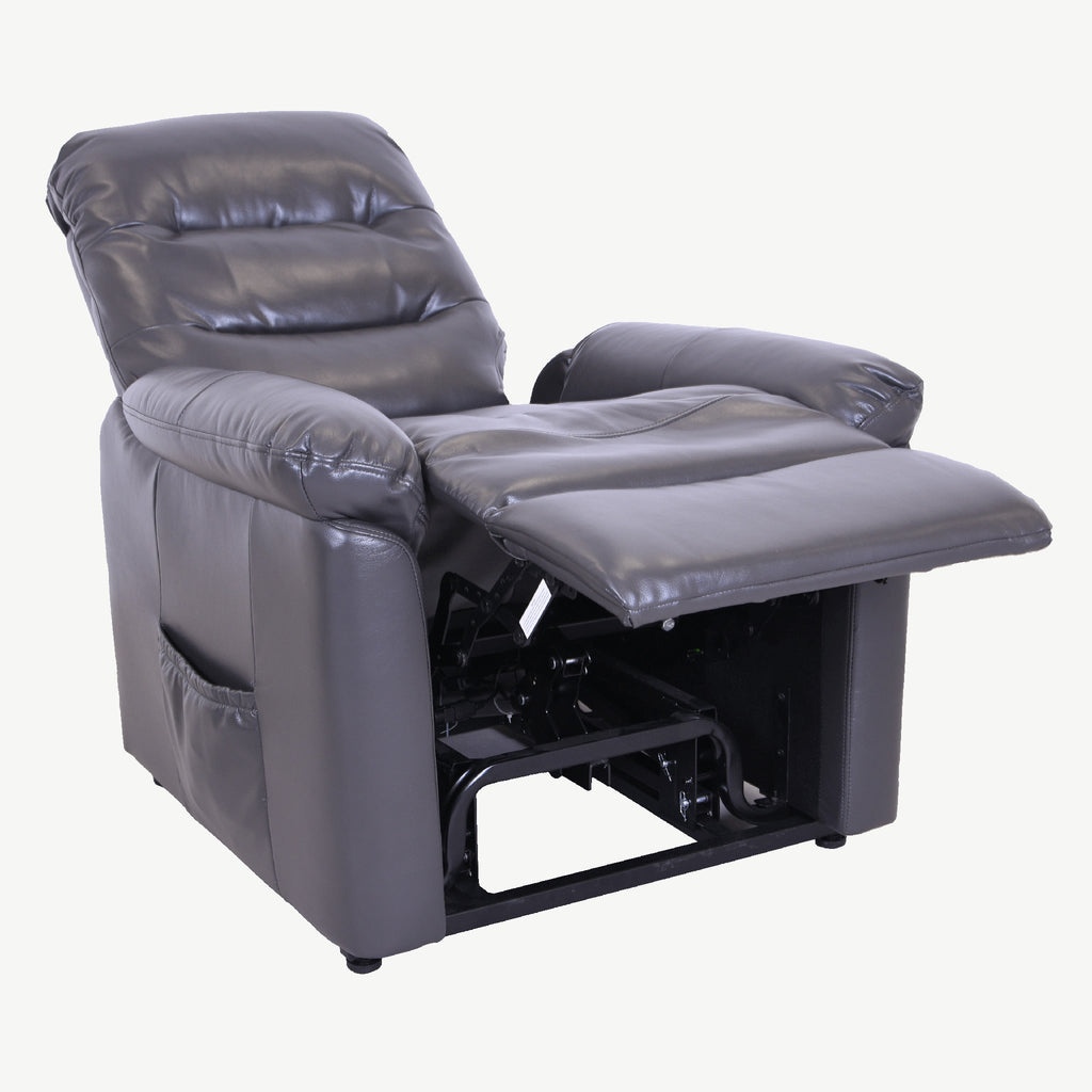 Lexus Lift Tilt Chair Grey Leather Air Fabric Single Motor