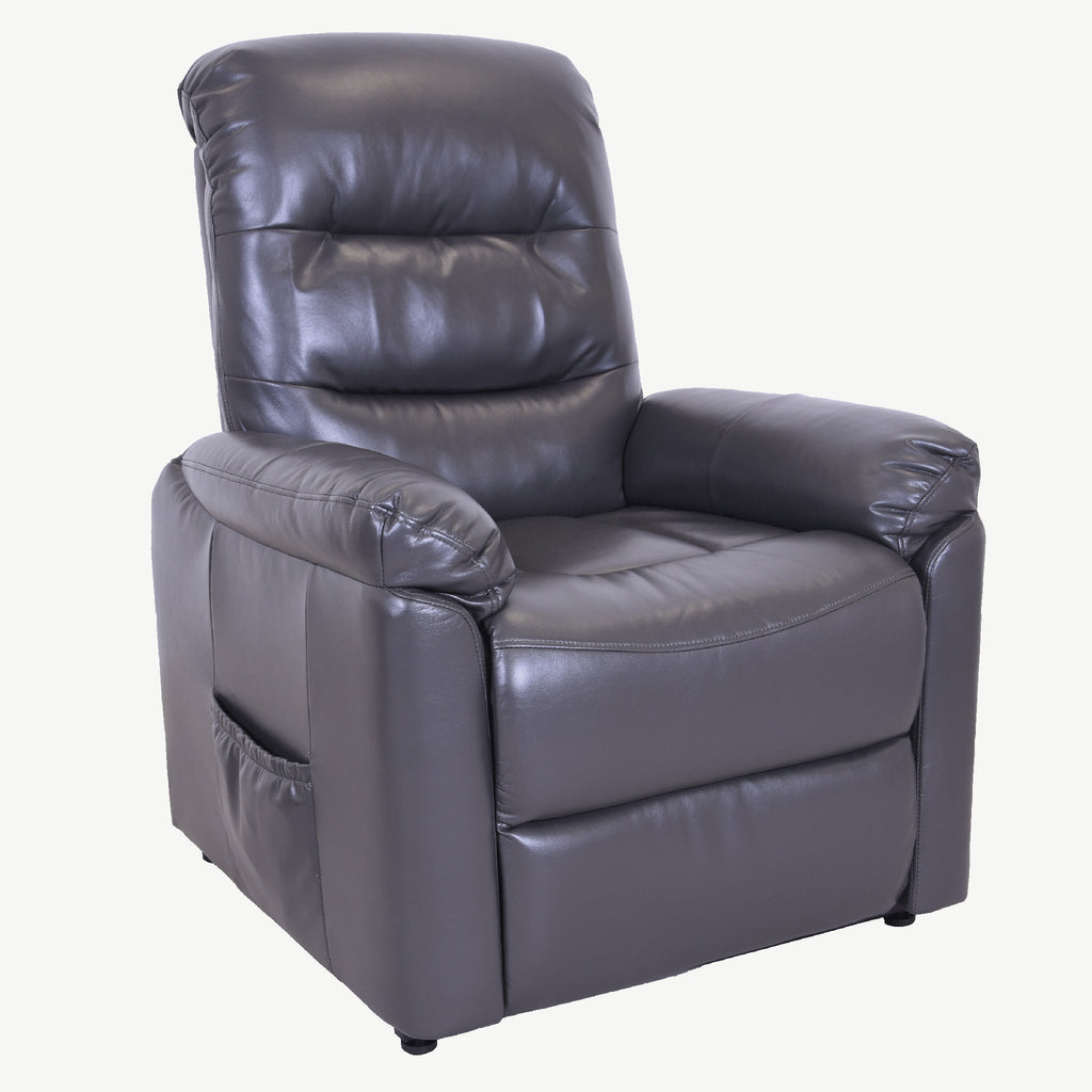 Lexus Lift Tilt Chair Grey Leather Air Fabric Single Motor