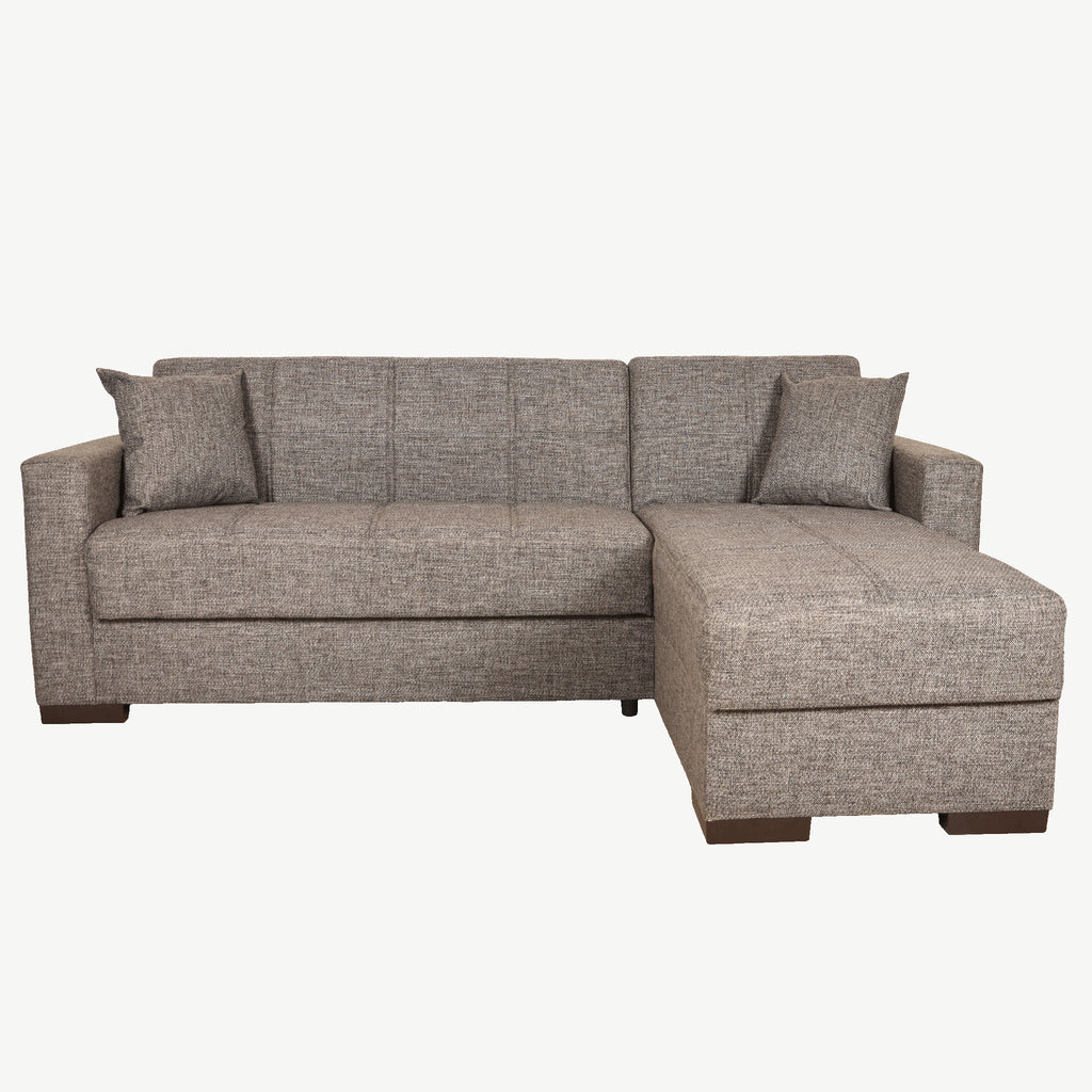 Merlin Sofa Bed in Grey Chenille