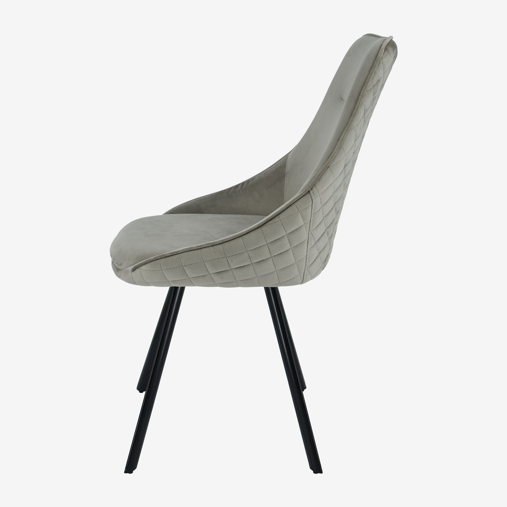 Ollie Swivel Dining Chairs Fawn