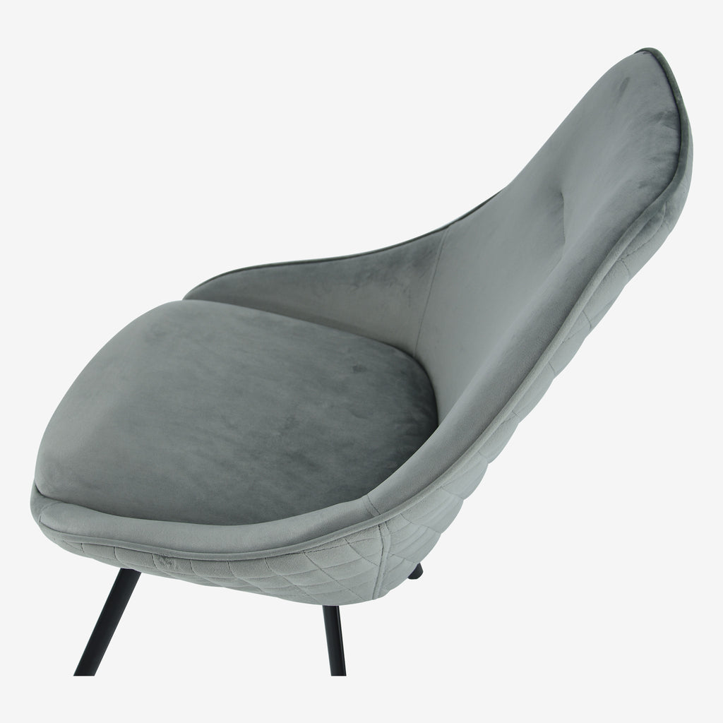 Ollie Swivel Dining Chairs Grey