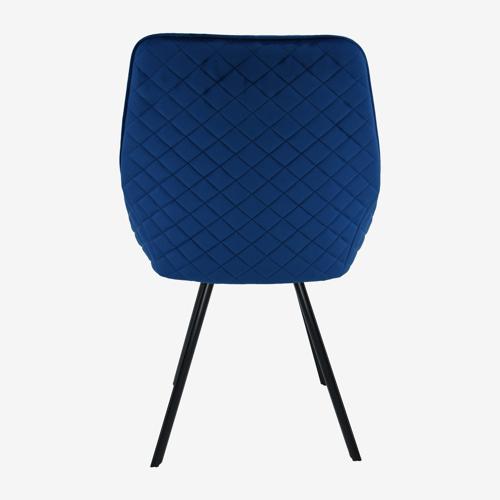 Ollie Swivel Dining Chairs Navy