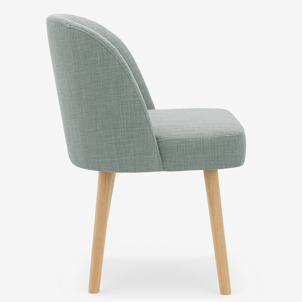 Petra Dining Chair Grey with Natural Leg