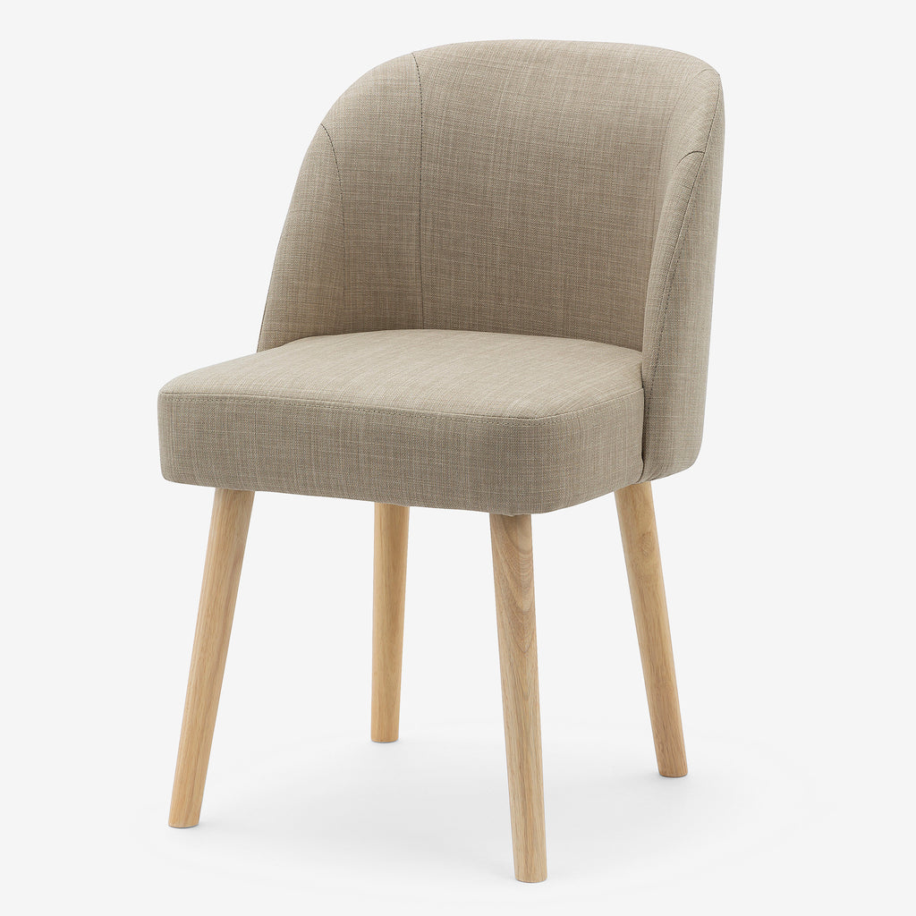 Petra Dining Chair Sandy Brown with Natural Leg